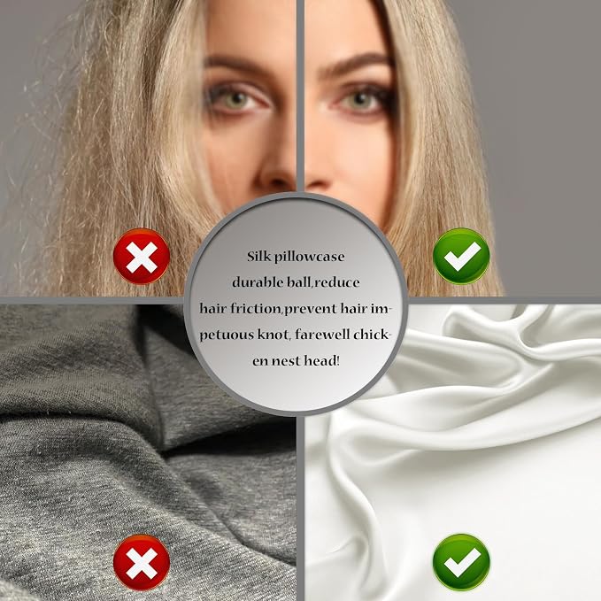 Silk Pillow Cases 2 Pack Soft Breathable and Sliky King Size Pillow Cases Set - Image 5