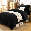 CozyLux Twin XL Comforter Set Black by CozyLux