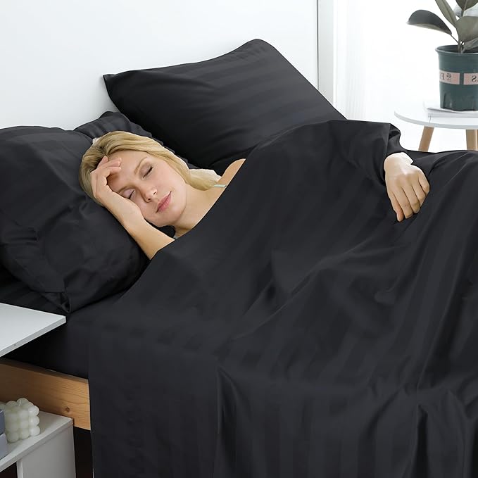 Cotton Queen Sheet Only, 600 Thread Count 100% Egyptian Cotton Top Sheet 1Pcs - Image 6