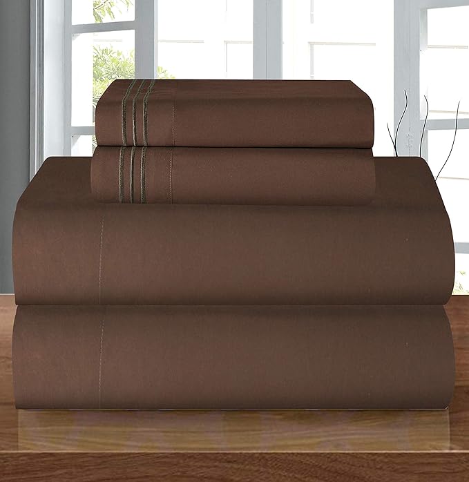 Elegant Comfort Luxury Quality Microfiber 5-Piece 1500 Premium Hotel Sheet by ELEGANTCOMFORT