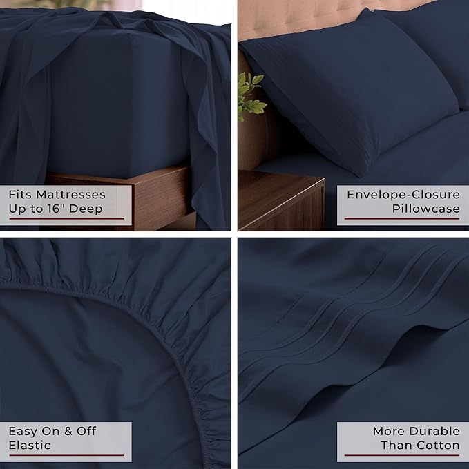 Mellanni California King Sheets Set - Image 5