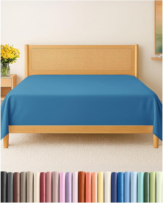Twin XL Size Flat Sheet by CGKUnlimited