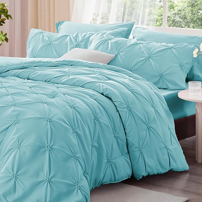 BEDELITE Macaron Blue Queen Comforter Set - Image 2