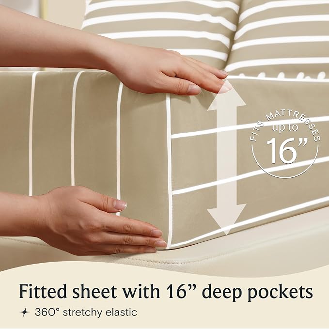 LuxClub 4 PC Full Size Sheet Set, Breathable Luxury Bed Sheets, Deep Pockets - Image 5