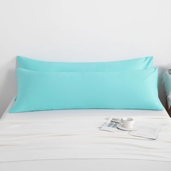 NTBAY Body Pillow Cases Set of 2, 2 Pack Brushed Microfiber 20x54 Pillow Cases - Image 4