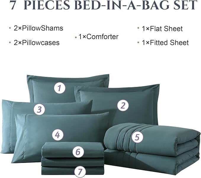 Monbix Queen Comforter Set - Image 8