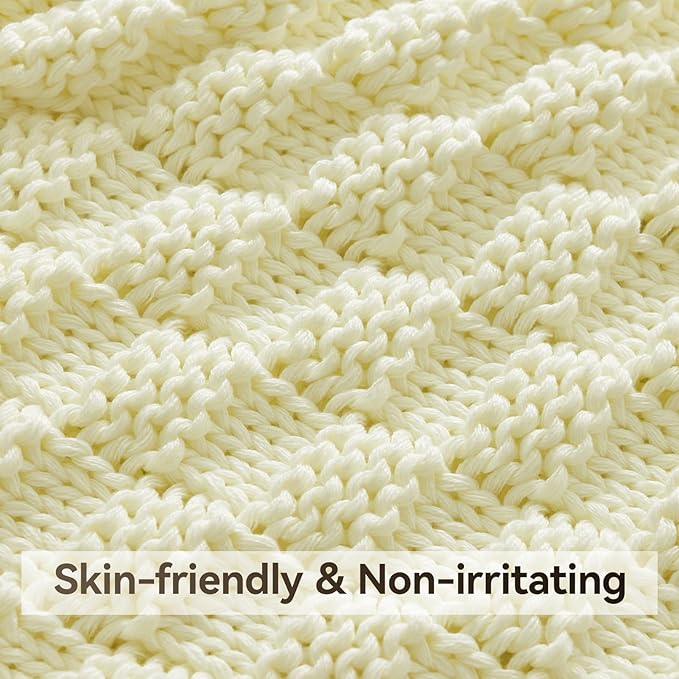Knitted Weighted Blanket Kids, No Beads Heavy Blanket 36” x 48'' 5lbs, - Image 4