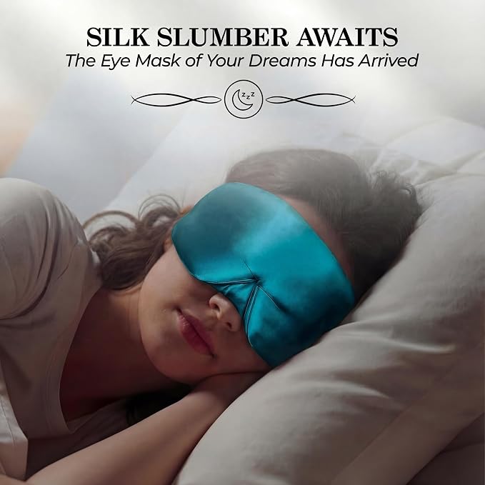 SLEEP SANCTUARY 100% Pure Mulberry Silk Sleep Mask - Image 2