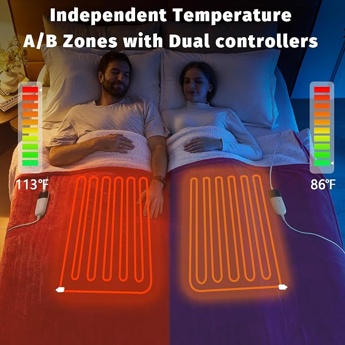Heated Electric Blanket Queen Size - Image 2
