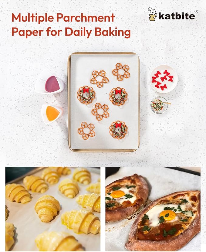 Katbite 16x24 inch Heavy Duty Parchment Paper Sheets, Frying and Steaming - Image 5