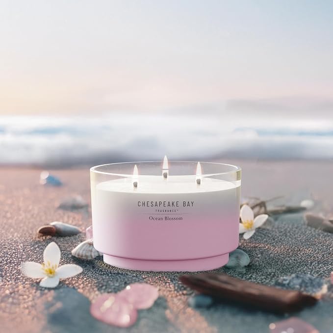 Chesapeake Bay, 14.5oz Ocean Blossom Scented Candle, Mood Evoking Fragrance - Image 2