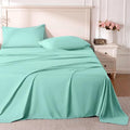 ROSE&RISY Light Green Queen Sheet Set, 4 Pieces Soft Bedding Sheet Set by ROSERISY