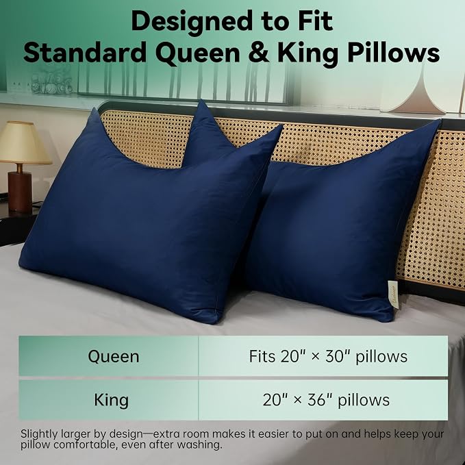 Cooling Curved Pillowcase for Side Sleeper Pillow - Image 8