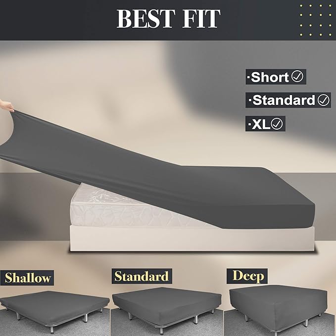 Stretch Full/Full XL Size Fitted Sheet Only - Image 4