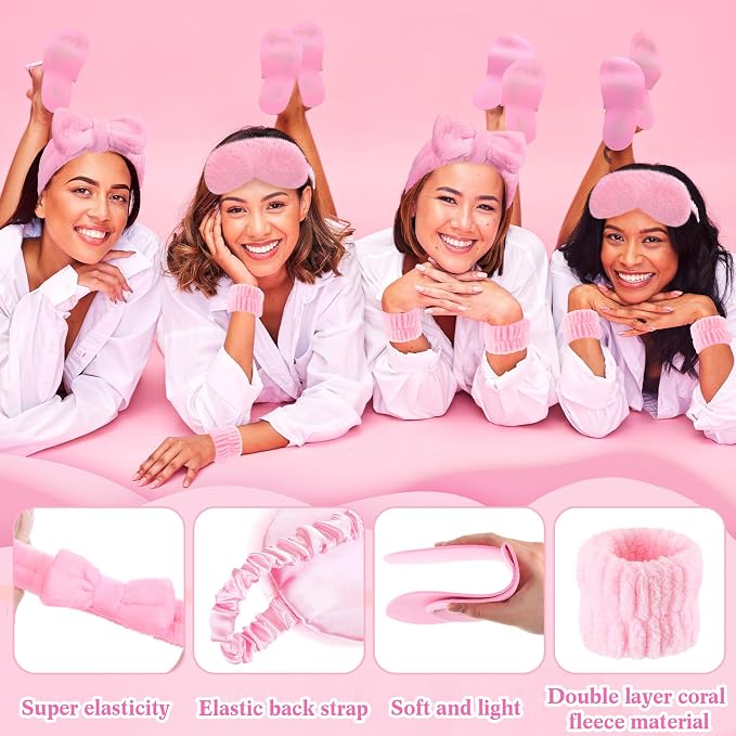 Moucuny 42 Pcs Summer Spa Sleepover Party Supplies Bulk - Image 3