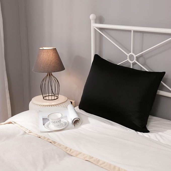 100% Silk Pillow Cases 2 Pack, Mulberry Silk Pillowcase - Image 5