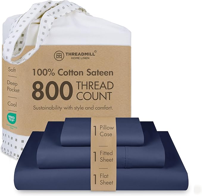 Threadmill Luxury 800 Thread Count 100% Cotton Sheets by ThreadmillHomeLinen