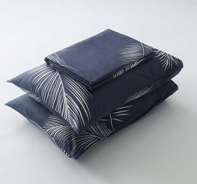SUSYBAO Plant Patterned Duvet Cover Queen 100% Cotton 3 Pieces Set 1 Hawaiian - Image 7
