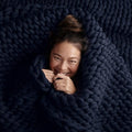 Bearaby Cotton Hand-Knit Weighted Blankets by Bearaby