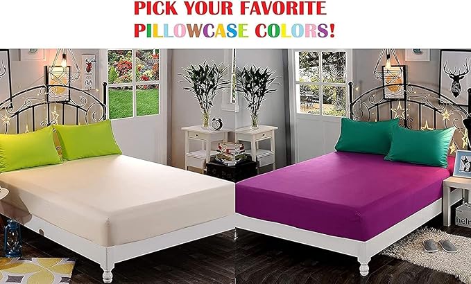 Elegant Comfort 1500 Premium Quality Fitted Sheet Ultra Soft 18-24 Inch Extra - Image 4