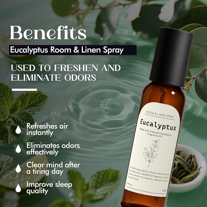 Eucalyptus Fragrance Room Spray, Long Lasting Air Fresheners - Image 2