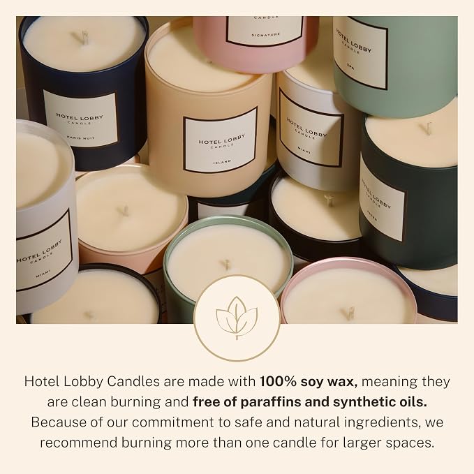 Hotel Lobby Paris Nuit Candle – Luxury Hand-Poured 9.75oz 100% Soy Wax - Image 6