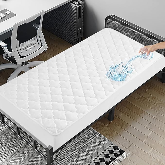 Cot Mattress Protector Pad Waterproof Quilted 30" x 75", Breathable & Cooling - Image 6