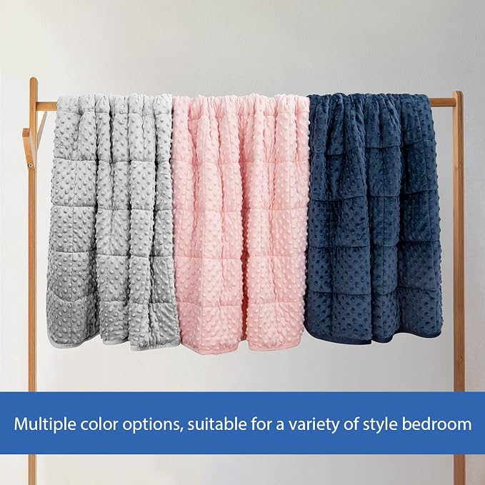 Huloo Sleep Kids Weighted Blanket Twin 5lbs Breathable Soft Minky Weighted - Image 5