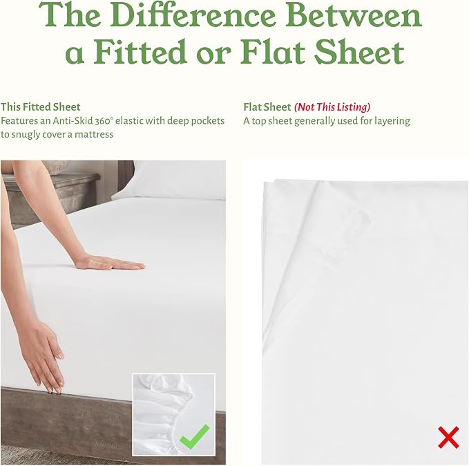 California Design Den Twin XL Fitted Sheet Only - Image 5