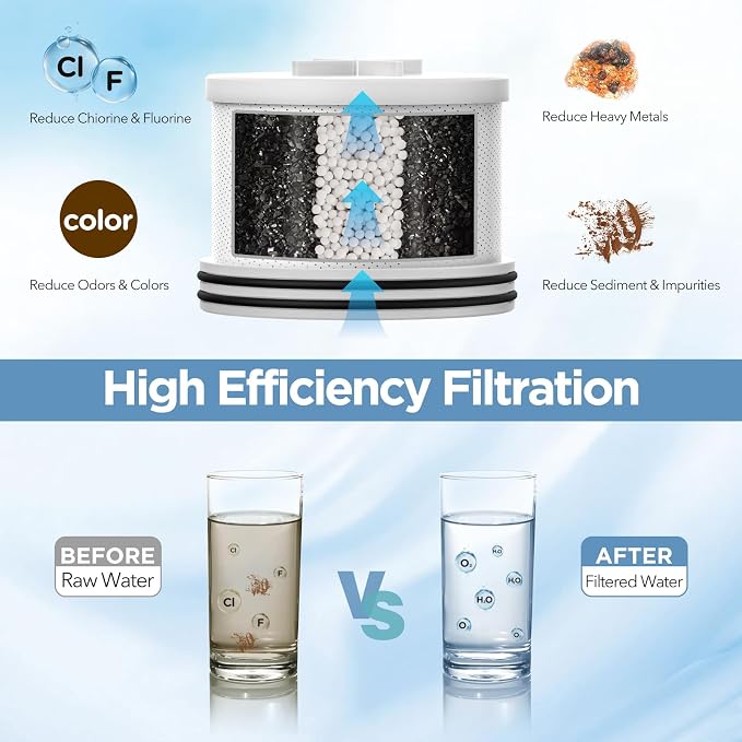 Filtered Shower Head with Upgraded Activated Carbon Filter - Image 3