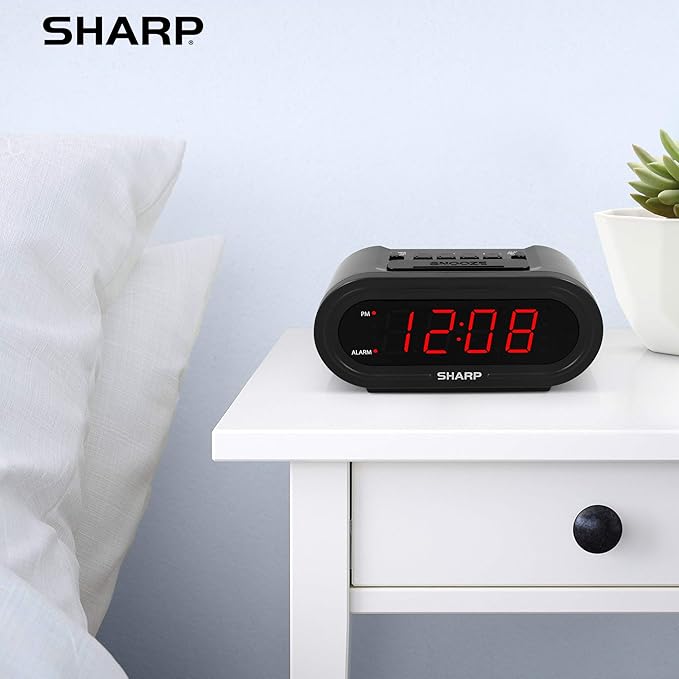 Sharp AccuSet Automatic Smart Alarm Clock – Self-Setting Digital Clock - Image 6