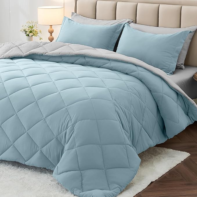 MUXHOMO 5 Pieces Twin XL Comforter Set, Reversible Bed in a Bag Twin XL Size by MUXHOMO