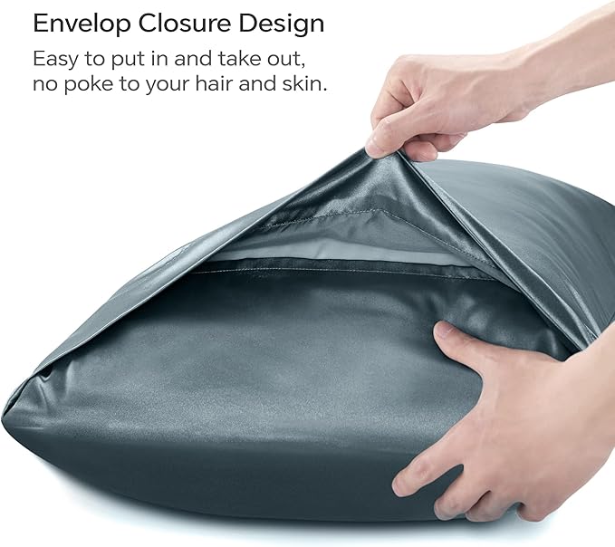 BEDELITE Satin Body Pillow Cover, Super Soft and Cooling Body Pillow Pillowcase - Image 4