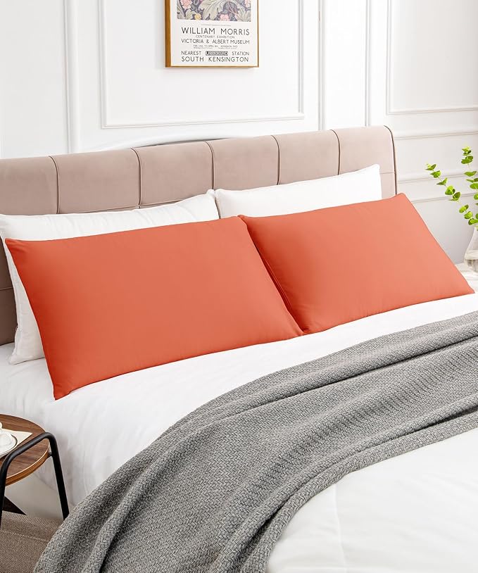 Warmstar Cotton Pillow Cases Queen Size Set of 2, 600 Thread Count Pillowcases - Image 2