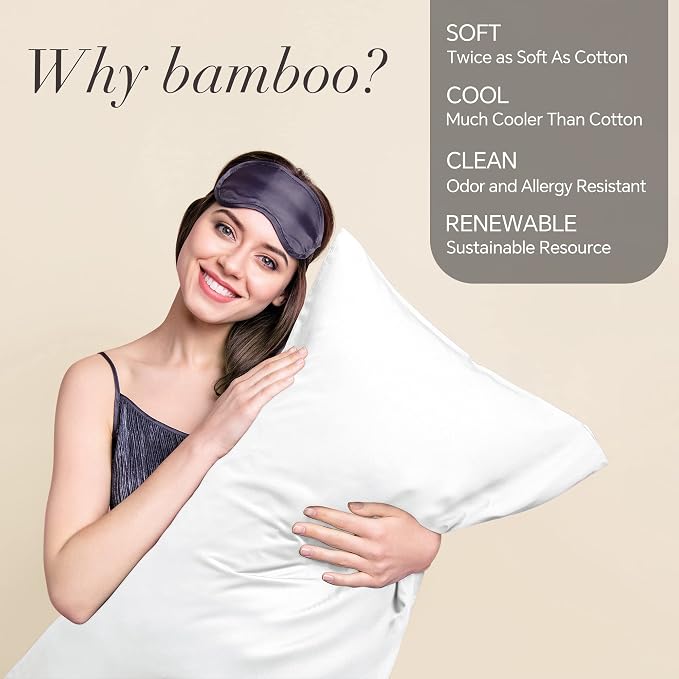 BEDELITE Body Pillow Cover, Rayon Made from Bamboo, Cooling Body Pillow - Image 2