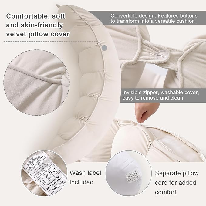 Peallow – Long Round Body Pillow - Image 4