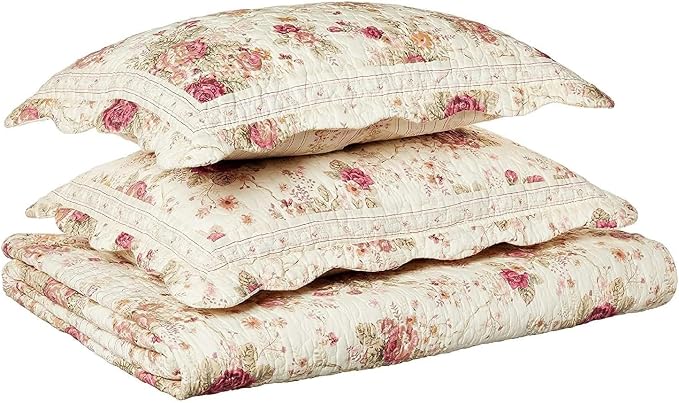 Greenland Home Antique Rose Full/Queen Quilt Set - Image 10