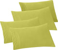 Elegant Comfort 4-Pack Solid Pillowcases 1500 Premium Hotel Quality Microfiber by ELEGANTCOMFORT
