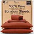Bambaw 100% Viscose Derived from Bamboo Sheets King Size Set – 4pcs Super Soft by Bambaw