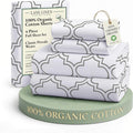 LANE LINEN 100% Organic Cotton Full Sheets Set Fully Elasticized Naturally by LaneLinen