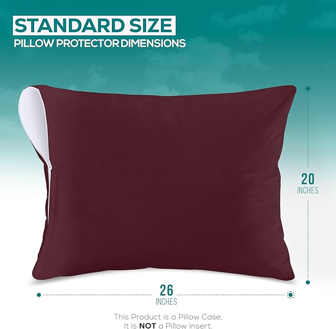 Utopia Bedding Premium 100% Waterproof Pillow Protectors - Image 2
