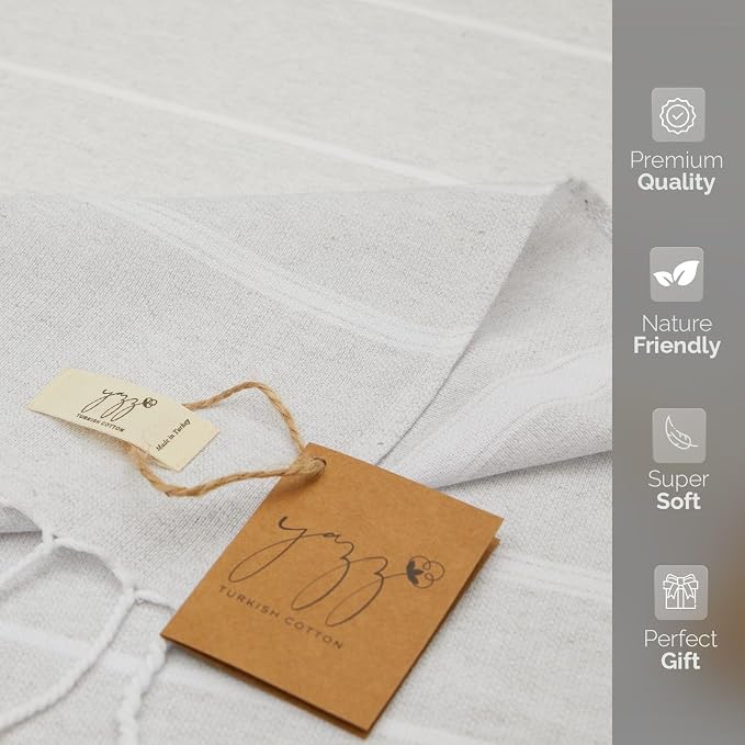 Hand Towels - Set of 2, Turkish Cotton, Decorative Peshtemal Hand Towels - Image 2