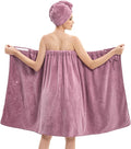 Bath Wrap Towels for Women – Adjustable Spa Shower Wrap by HJMJY