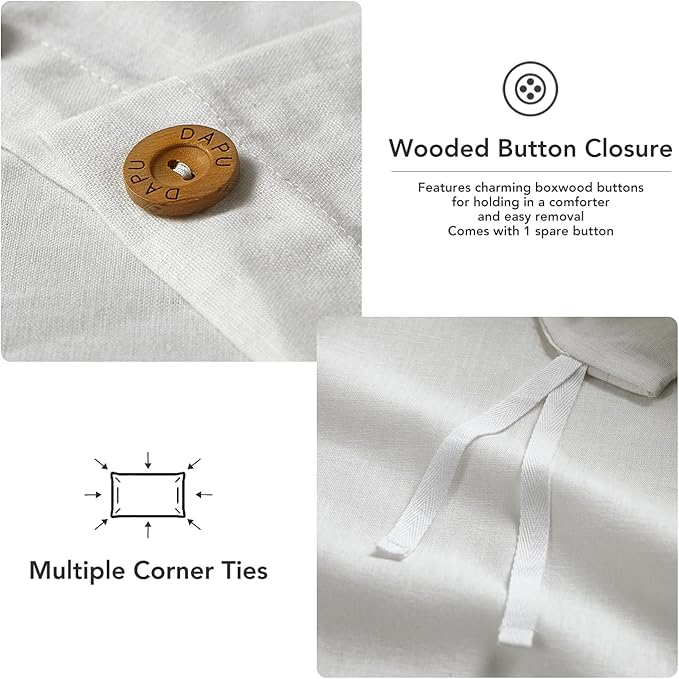 DAPU Linen Duvet Cover Set - Image 3
