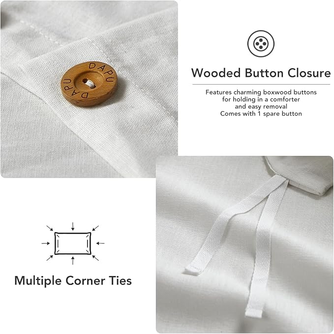 DAPU Linen Duvet Cover Set - Image 3