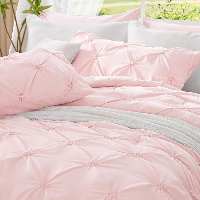 BEDELITE Baby Pink Twin Comforter Set - Image 6