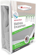 Guardmax Jersey Knitted Cot Size Zippered Mattress Encasement by Guardmax