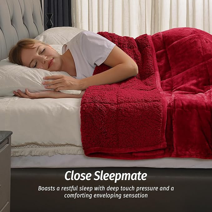 Wemore Sherpa Fleece Weighted Blanket - Image 3