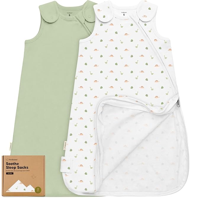 2-Pack Organic Baby Sleep Sacks, 100% Cotton by KeaBabies