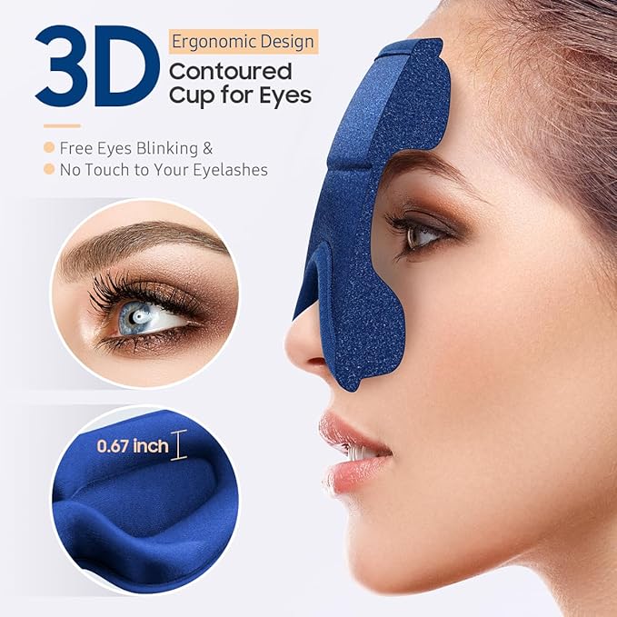 BeHoomi Sleep Mask, Premium Eye Mask - Image 4